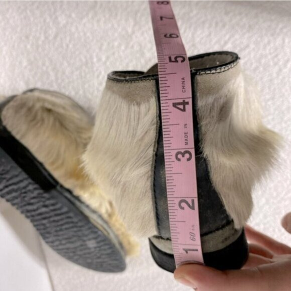 Vintage Capitol Canadian Genuine Fur Esikmo Inuit Ankle Boots Booties 8 - Picture 11 of 16